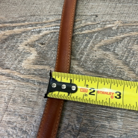 SOLD IN STORE Vintage Coach 2811 Glove Tanned Leather Solid Brass Hardware Belt - Picture 6 of 6